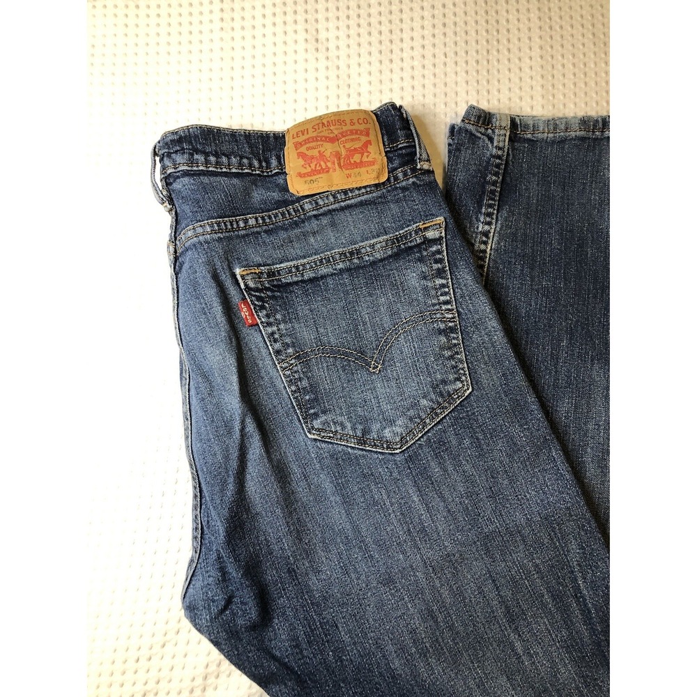 Levi's - 505 - Men's - 34X30 Denim jeans Regular Fit Straight Leg Cotton - Picture 2 of 16